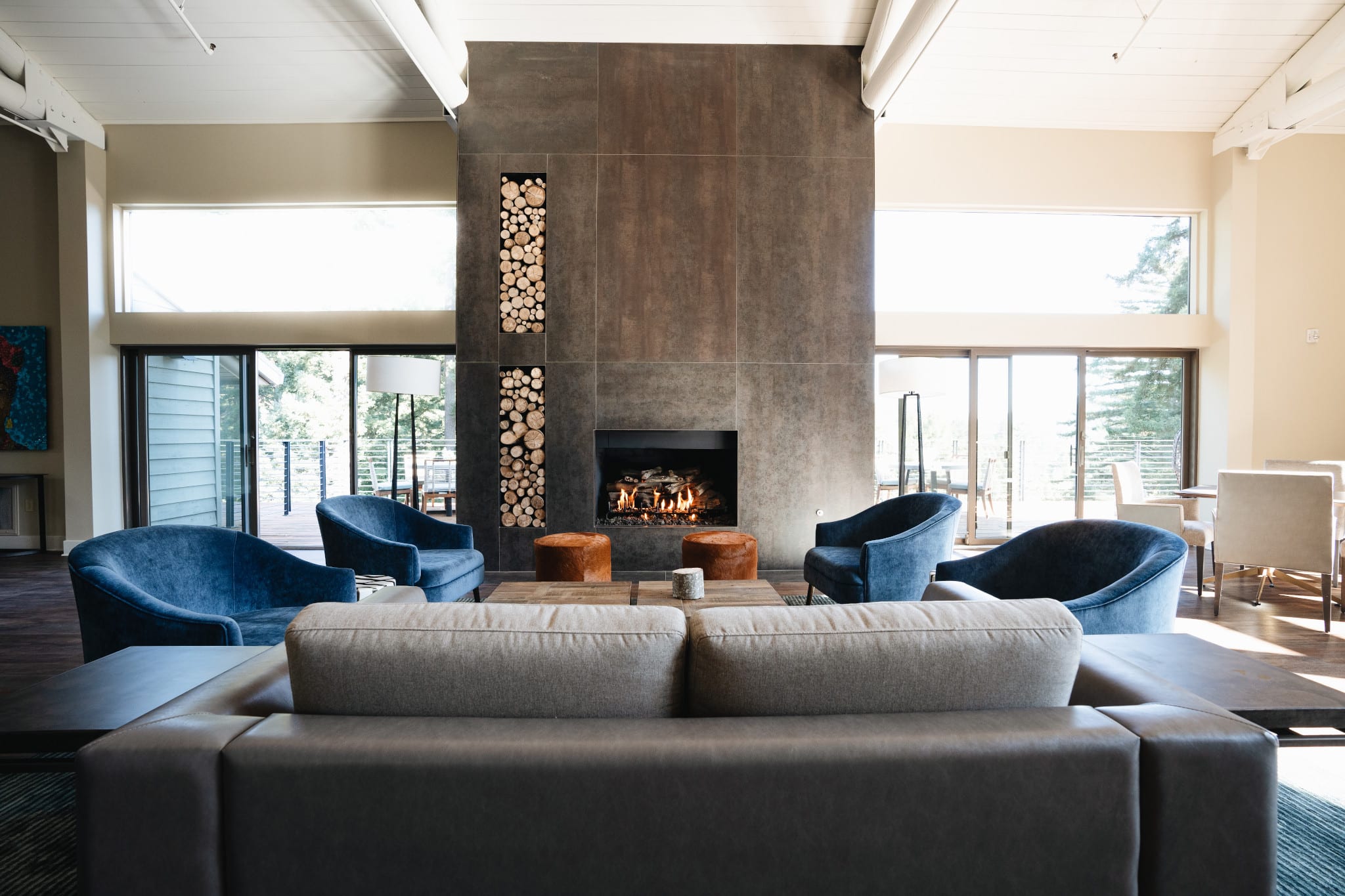 Interior firepit